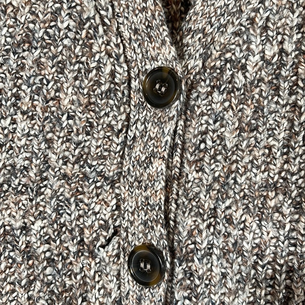 MARLED REUNITED CLOTHING Button Front Brown Knit Cardigan Sweater Women XL - Picture 4 of 9